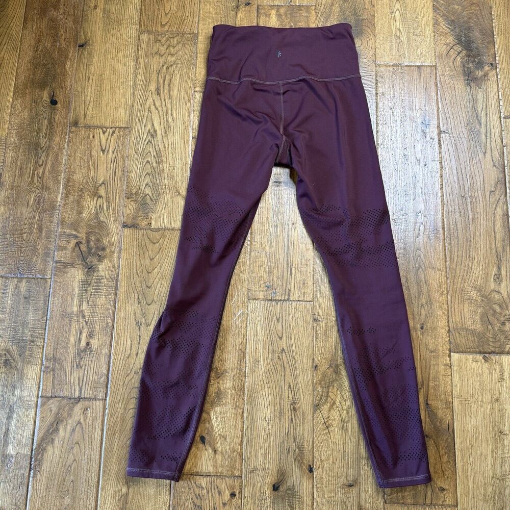 Lot of 3 Athleta Legging Bundle 7/8 Tight Womens Size XXS Burgundy, Orange - Picture 5 of 11